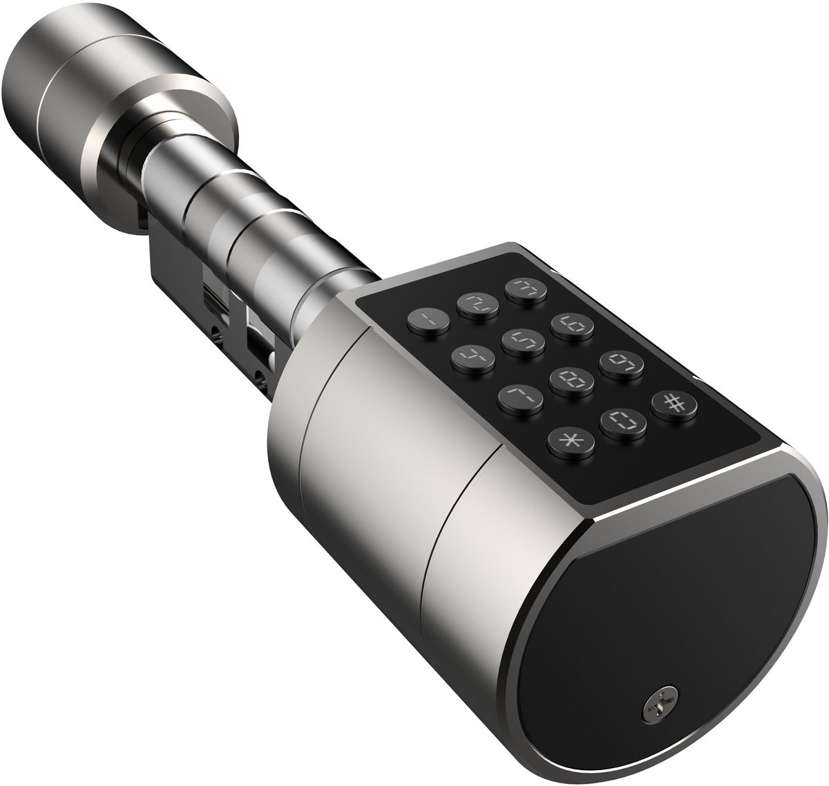 Smart Lock Slim cilinderslot Vingerafdruk Pincode Zilver