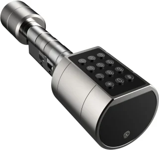 Smart Lock Slim cilinderslot Vingerafdruk Pincode Zilver