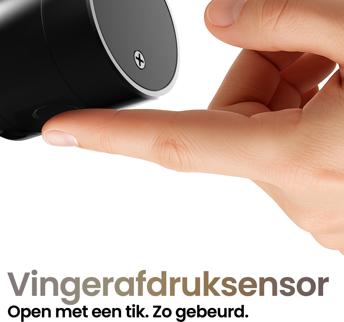 Smart Lock Slim Cilinderslot Zwart