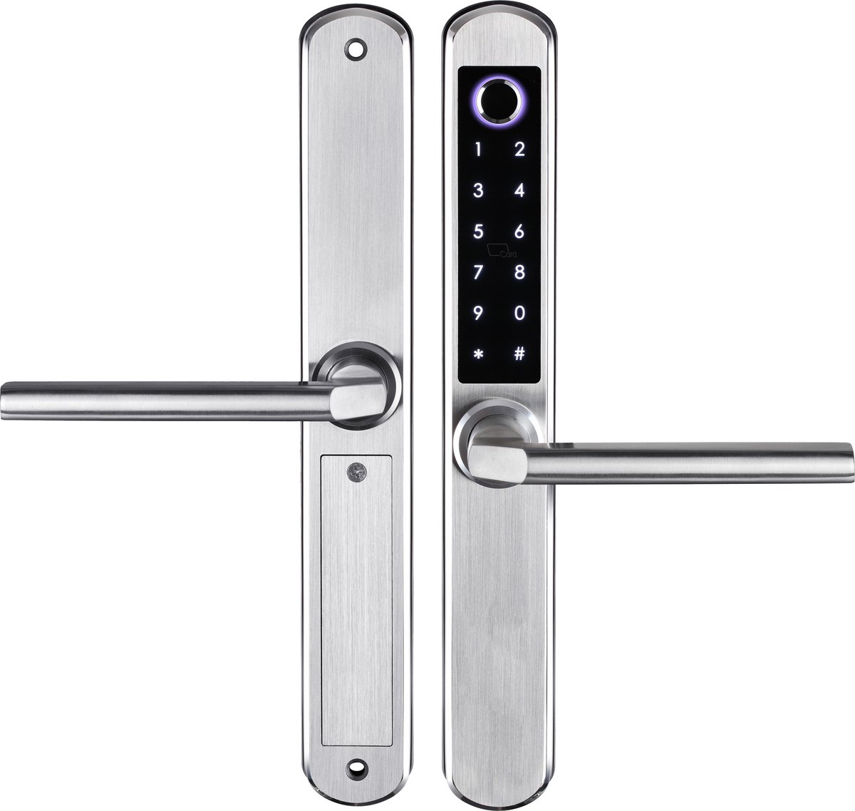 Smart Lock Slim deurslot Aluminium Zilver