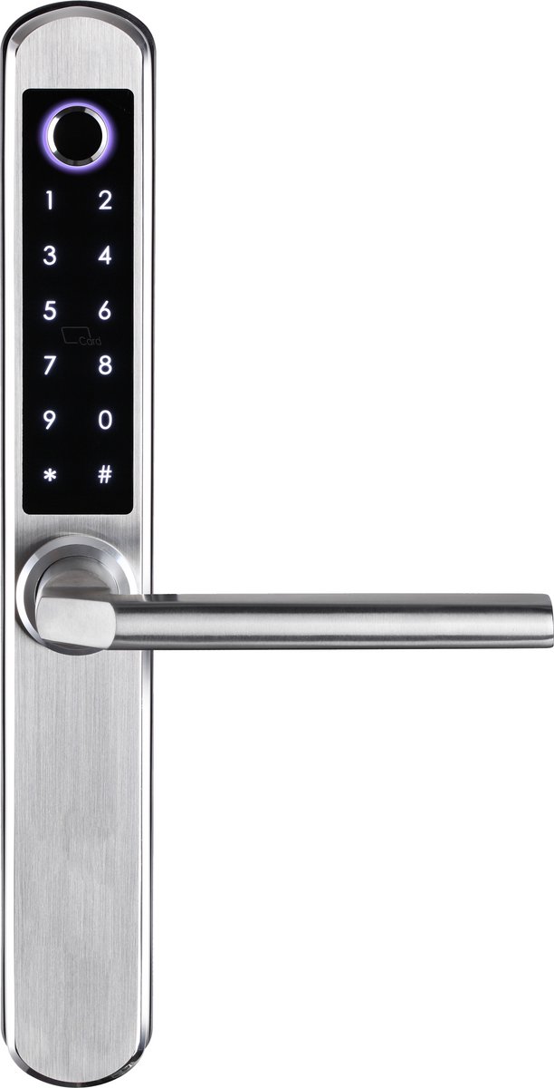 Smart Lock Slim deurslot Aluminium Zilver