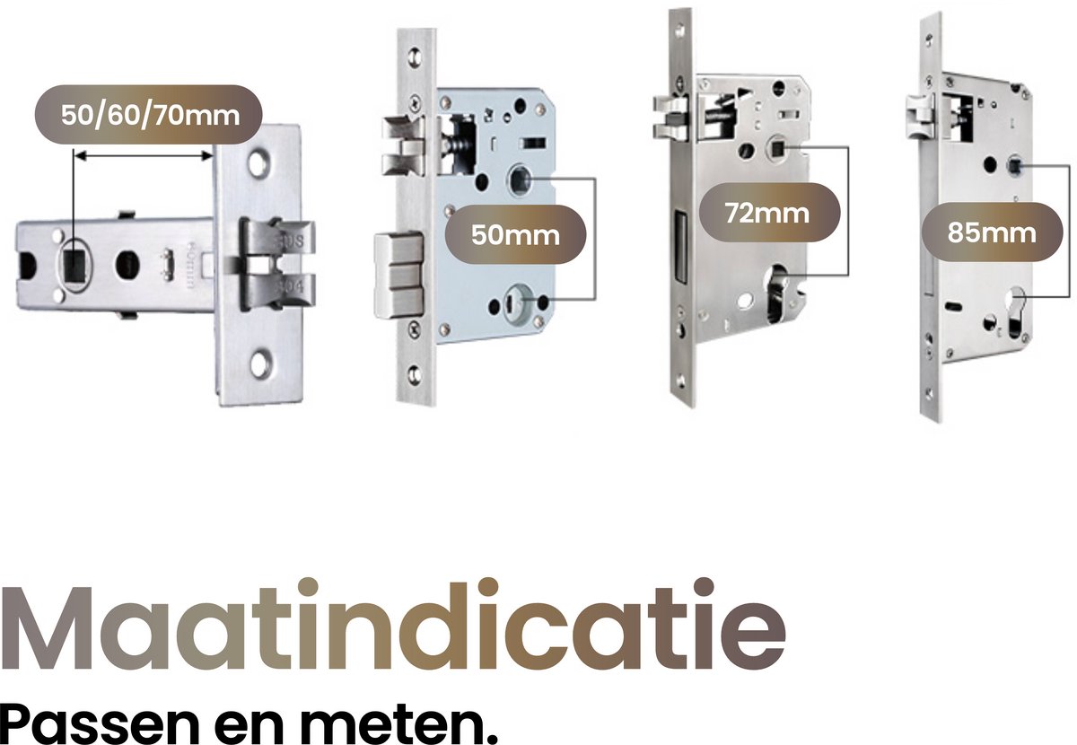 Smart Lock Slim deurslot zilver
