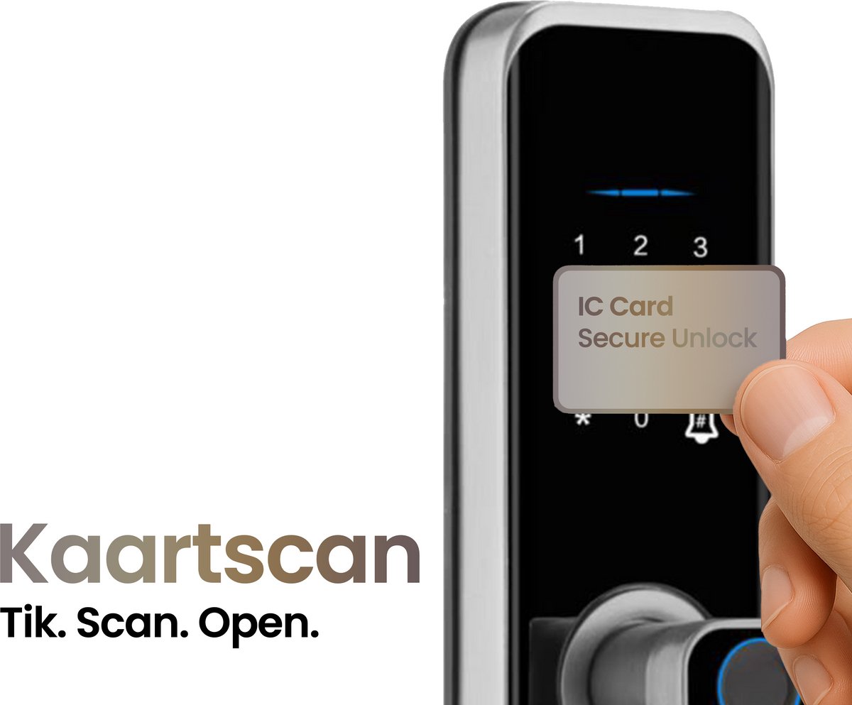 Smart Lock Slim deurslot zilver