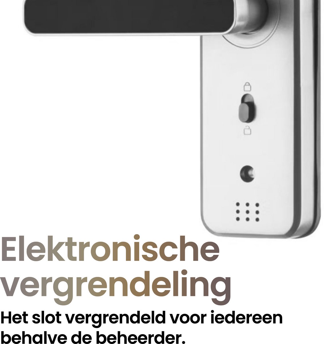 Smart Lock Slim deurslot zilver