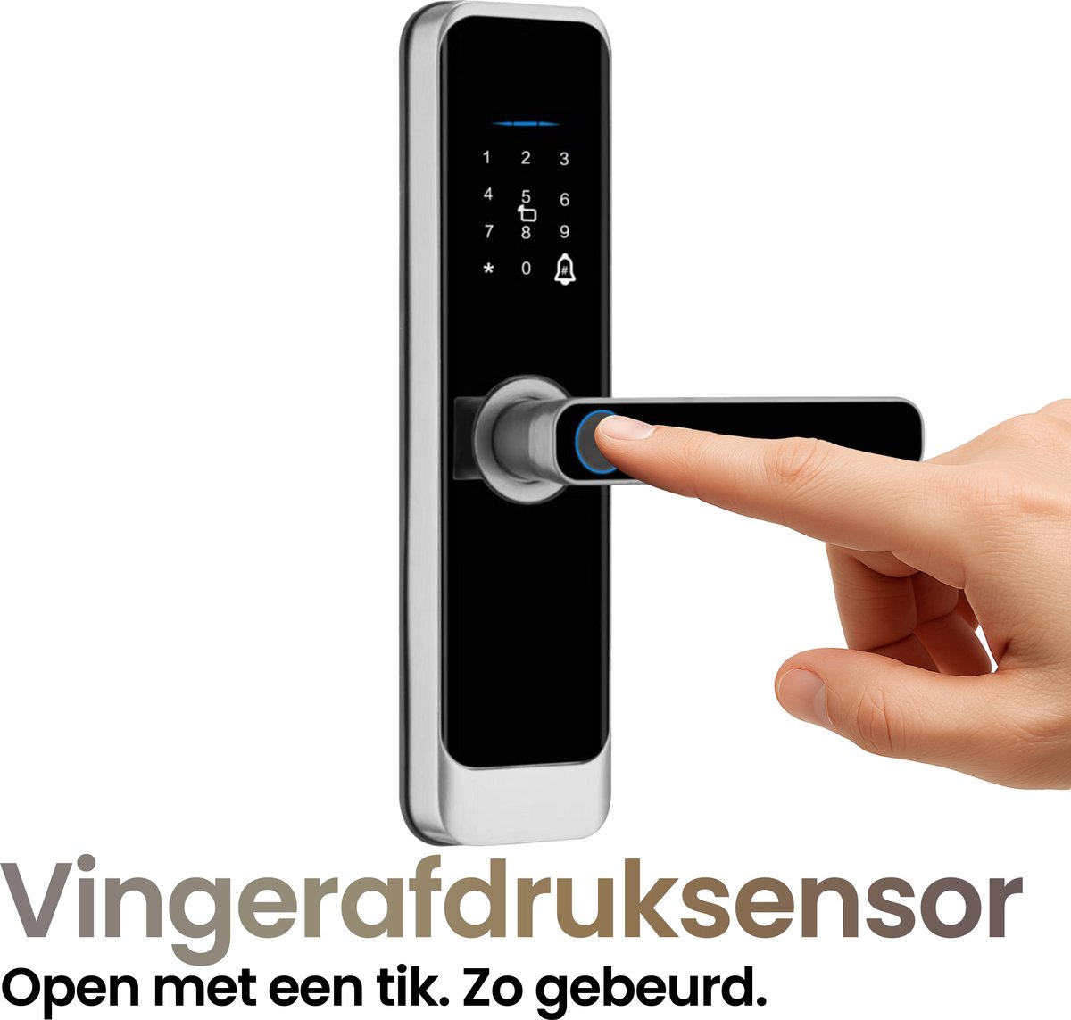 Smart Lock Slim deurslot zilver