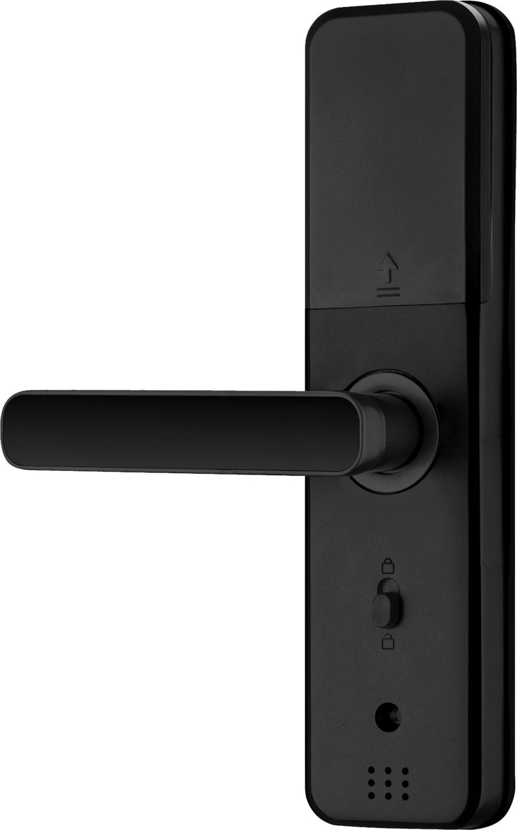 Smart Lock Slim Zwart - Vingerafdruk & Pincode