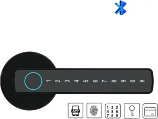 Smart Lock zwart - deurslot met vingerafdruk en code