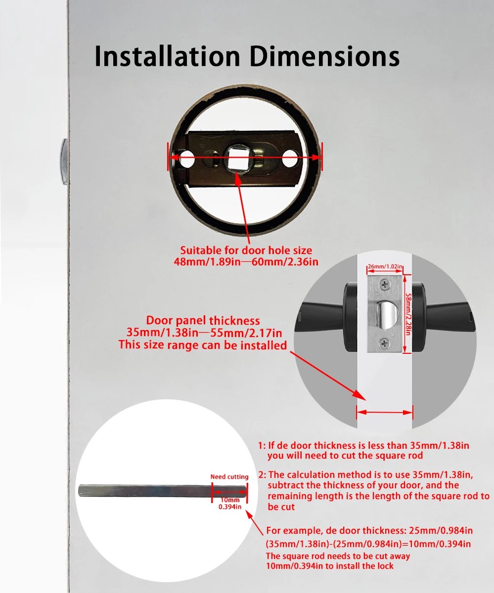 Smart Lock zwart - deurslot met vingerafdruk en code