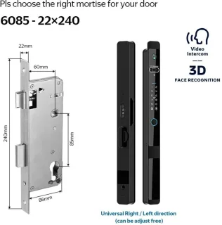 Smart Slot 6085 Slim Elektronisch Deurslot Zilver