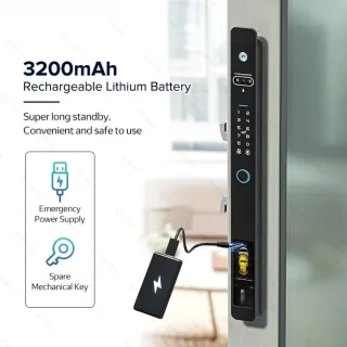 Smart Slot 6085 Slim Elektronisch Deurslot Zilver