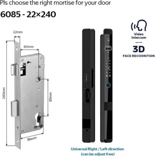 Smart Slot 6085 Slim Elektronisch Deurslot Zilver