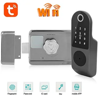 Smart Wifi Door Lock Fingerprint Password IC Card for Home Office