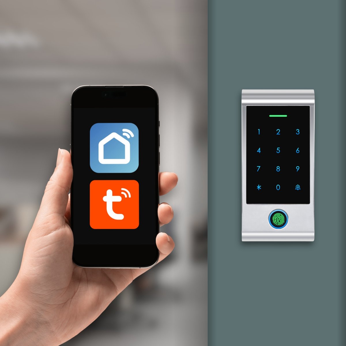 Smart WiFi Elektronisch Slot met Vingerafdruklezer