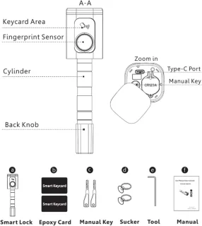 SmartLock 60 mm elektronisch deurslot