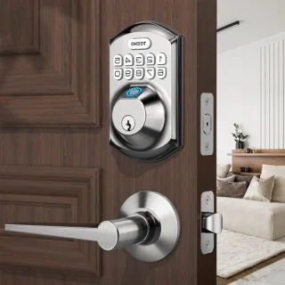 SmartLock Deurhandgreepslot - Satijnnikkel