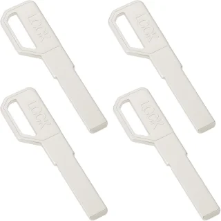 SnelShoppen 4 stuks vingerafdruk wachtwoord sleutelblanks 7.8x2.25mm voor Super D architectuur deursloten