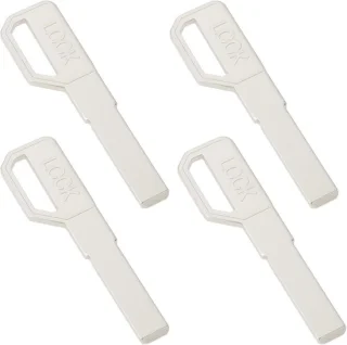 SnelShoppen 4 stuks vingerafdruk wachtwoord sleutelblanks 7.8x2.25mm voor Super D architectuur deursloten