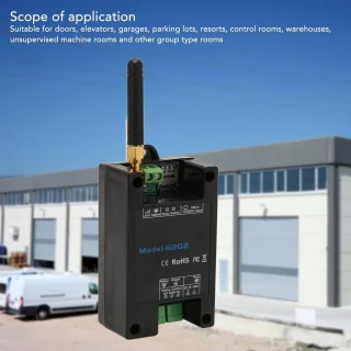 SnelShoppen - GSM G202 Port Remote Control - Draadloze Deuropener met 3A 240VAC, Programmeerbaar met 200 Telefoonnummers, Wereldwijd Quad Band, Voor T
