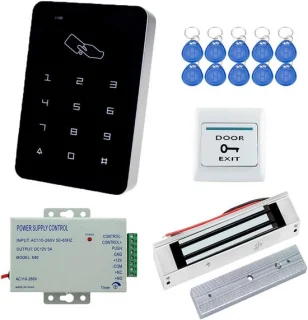 SnelShoppen RFID-toegangscontrolesysteemkit met touchscreen codeslot en elektrisch magnetisch deurslot