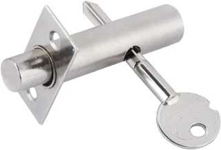 SnelShoppen - RVS Hardware Buis Lock voor Brandveiligheidsdeur, Onzichtbare Deurslot voor Ontsnapping, Duurzaam en Sterk voor Veiligheid