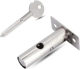 SnelShoppen - RVS Hardware Buis Lock voor Brandveiligheidsdeur, Onzichtbare Deurslot voor Ontsnapping, Duurzaam en Sterk voor Veiligheid