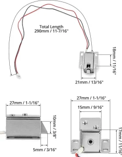 Solenoïde-slot DC12V