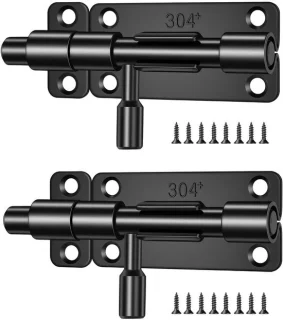 Solidchoice 4 inch rvs deurslot met 16 schroeven