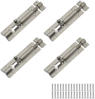 Solidchoice deurgrendel roestvrij staal schuifgrendel 12,4 cm