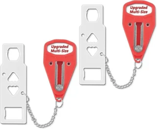 Solidchoice draagbaar deurslot 2-pack