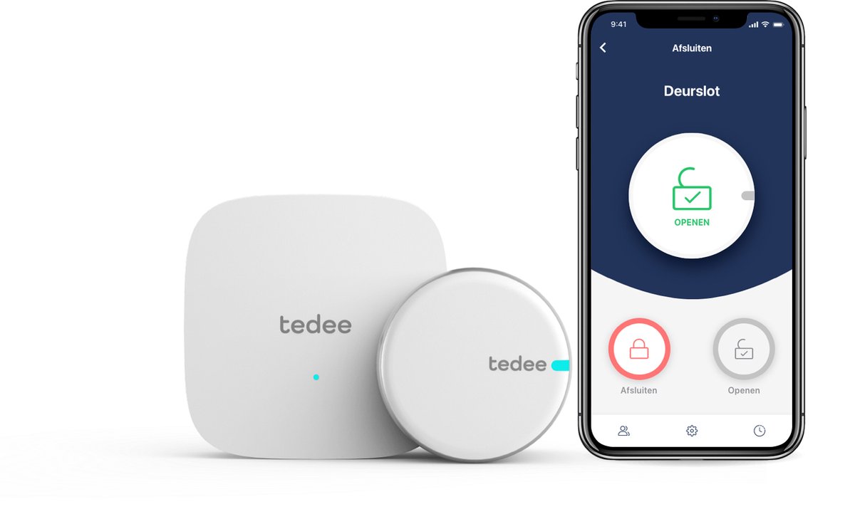 Tedee PRO Smartlock SET1 Black inclusief Wifi bridge en SKG3 cilinder