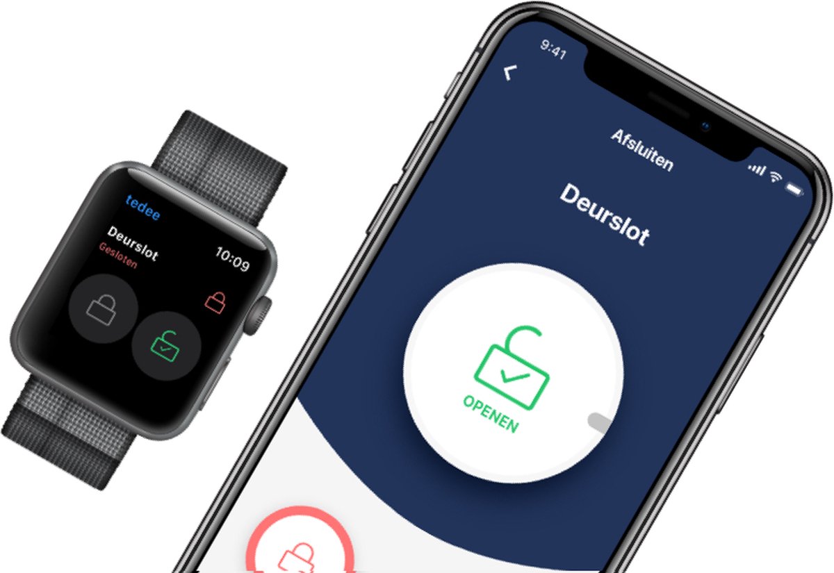 Tedee PRO Smartlock SET1 Black inclusief Wifi bridge en SKG3 cilinder