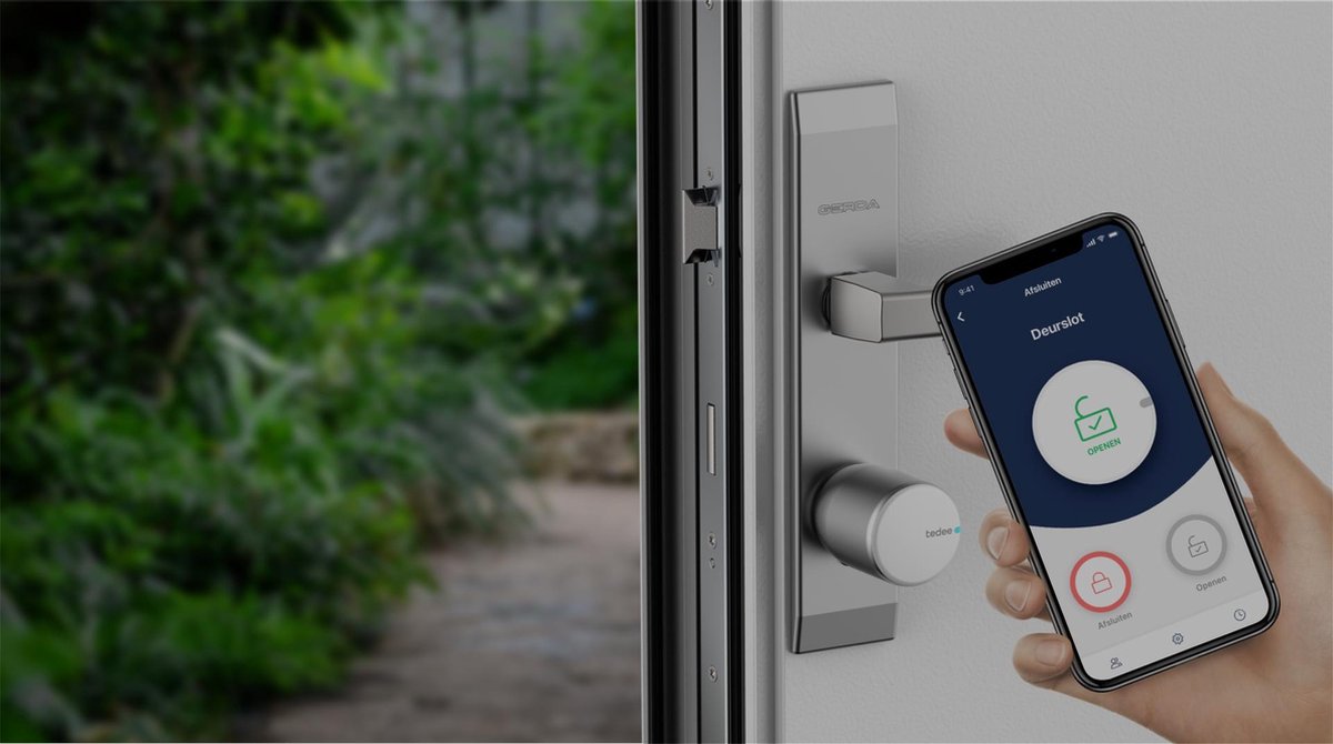 Tedee PRO Smartlock SET2 zilver met SKG3 cilinder en 3 sleutels