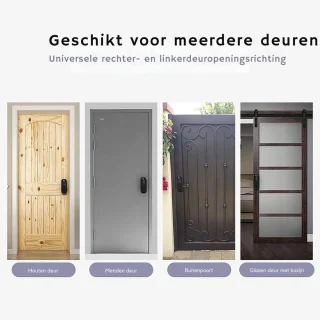 Thuys Smartlock Deurslot Met Vingerdrukherkenning Zwart