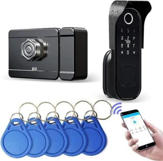 Thuys Smartlock Deurslot Met Vingerdrukherkenning Zwart