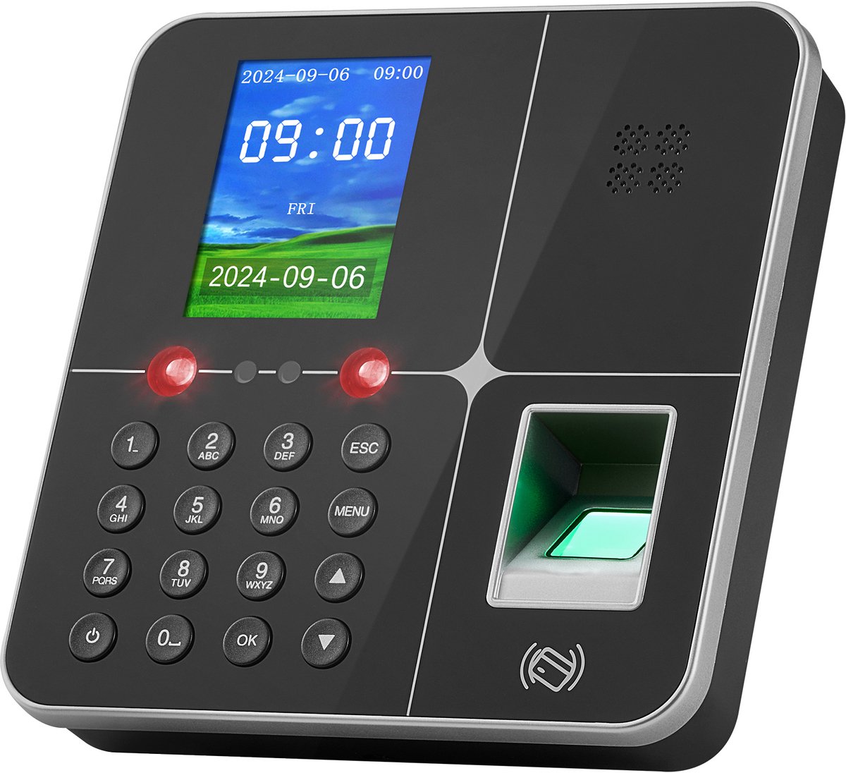 Tijdklok Aanwezigheidsapparaat Biometrisch met Rfid Kaarten