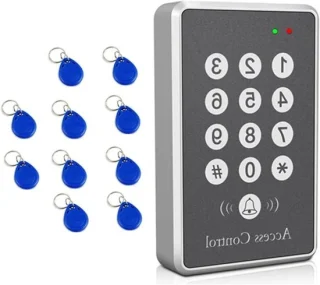Toegangscontrole toetsenbord rfid deurslot 11.5 cm zilver