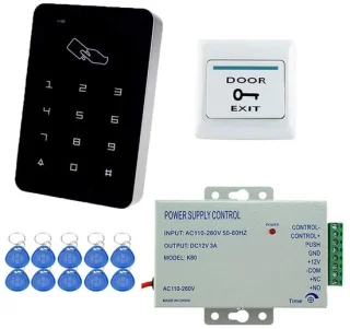 Toegangscontrolesysteem met touchscreen-codeslot