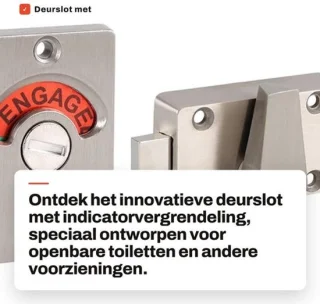 Toiletslot met indicatorvergrendeling