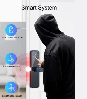 Tuya Smart vingerafdeurslot van aluminiumlegering