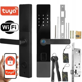 TUYA smart WiFi deurslot zwart