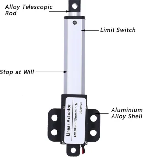 Universeel 12V Lineaire Actuator - 50mm slag