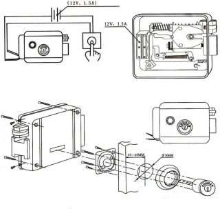 Universeel elektronisch deurslot