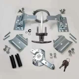 Universeel Garagedeurslot - Complete Kit - Zilver