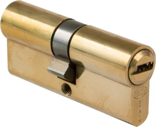 Veiligheidscilinder deurslot 90 mm goud - m-winkel