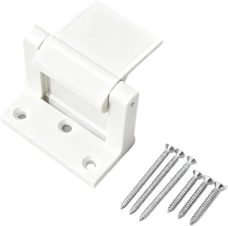 Verstelbaar deurslot 8 x 8 x 5 cm wit