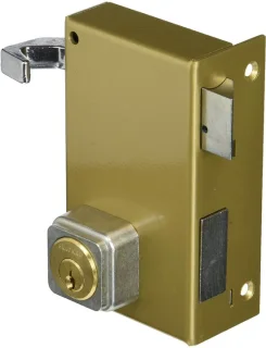 Verticaal wandslot - 5 pinnen - goudkleurig