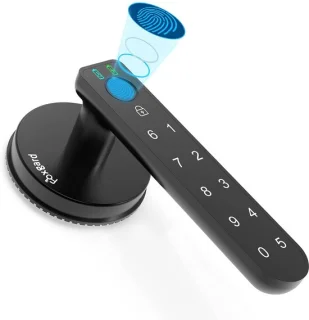 Vingerafdruk deurslot 6.5 inch zwart