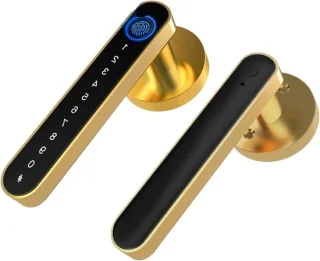 Vingerafdruk deurslot digitaal goud