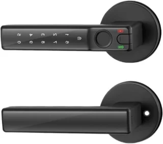 Vingerafdruk Deurslot Slim 35-50 mm Zwart