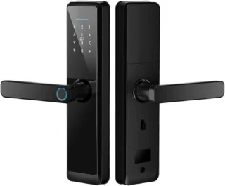 Vingerafdruk deurslot - slim slot digitaal - 156x22cm - zwart